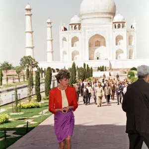 Princess Diana at the Taj Mahal Print, 11th February 1992