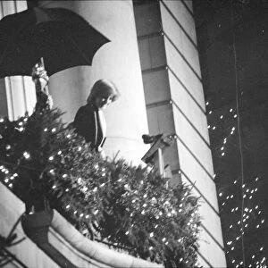 Princess Diana turns on the Christmas lights on Regent Street
