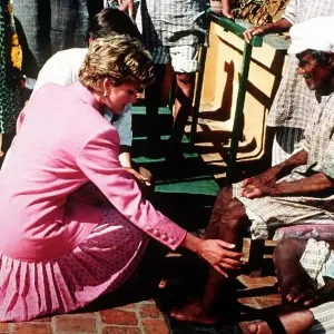 Princess Diana at Anandaban Leprosy Hospital Print, 4th March 1993