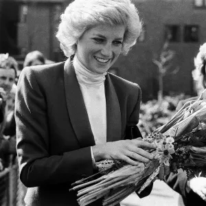 Princess Diana visiting the Boyd Court Guinness Trust Housing Estate, Bracknell