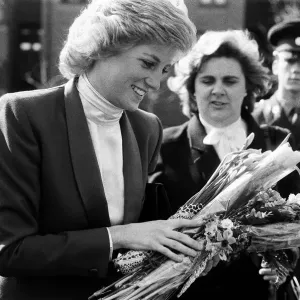 Princess Diana visiting the Boyd Court Guinness Trust Housing Estate, Bracknell