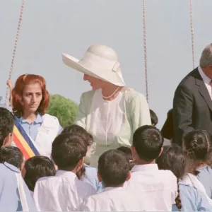 Princess Diana at Islamabad Airport, Pakistan Print 1991