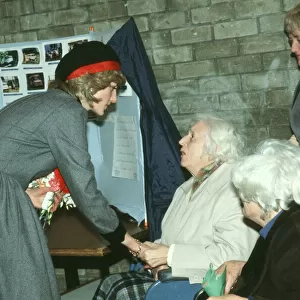 Princess Diana visits the people of Craigoyston Community Centre, Muirhouse