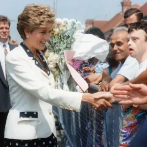 Princess Diana Visits Wales Print, 30th June 1993 Princess Diana Visits Wales Print, 30th June 1993