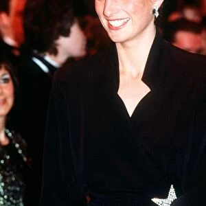 Princess Diana of Wales attends the Laurence Olivier Awards held at the Dominion Theatre