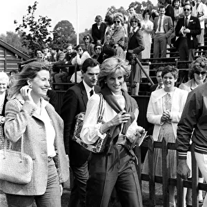 Princess Diana at Windsor for polo match, 25th May 1983