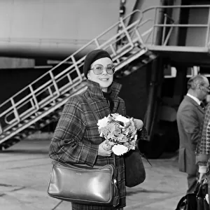 Princess Grace of Monaco arrives at Heathrow Airport after her recent visit to Ireland