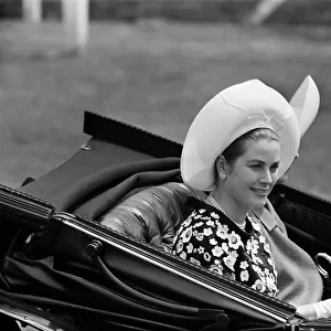 Princess Grace of Monaco arrives at Royal Ascot. 14th June 1966