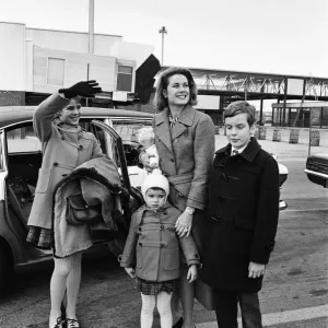 Princess Grace of Monaco was at Heathrow this afternoon to meet her 3 children who flew Princess Grace of Monaco was at Heathrow this afternoon to meet her 3 children who flew