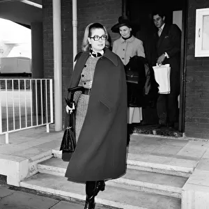 Princess Grace of Monaco leaves Heathrow Airport after a two-day stay in the country