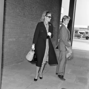 Princess Grace of Monaco leaves Heathrow Airport with Crown Prince Albert Princess Grace of Monaco leaves Heathrow Airport with Crown Prince Albert