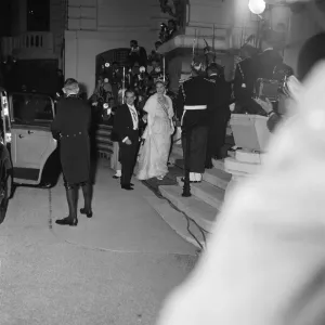 Princess Grace and Prince Rainier III arrive for a special ballet performance Princess Grace and Prince Rainier III arrive for a special ballet performance