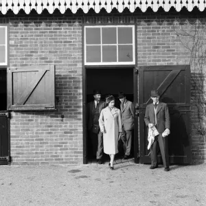 Print of Princess Margaret and Antony Armstrong-Jones at Newbury Races Print of Princess Margaret and Antony Armstrong-Jones at Newbury Races