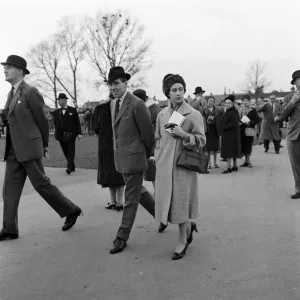Princess Margaret and Antony Armstrong-Jones at the Newbury Races. Newbury, Berkshire Princess Margaret and Antony Armstrong-Jones at the Newbury Races. Newbury, Berkshire