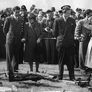 Princess Margaret attends the competition for the Queens cup for model aircraft at