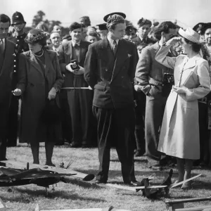 Princess Margaret attends the competition for the Queens cup for model aircraft Princess Margaret attends the competition for the Queens cup for model aircraft