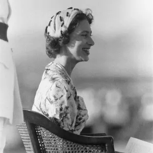 Print of Princess Margaret at Up-Park Camp Military Display