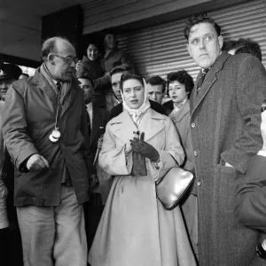 Princess Margaret attends the Oxford v Cambridge Boat Race 1960. 3rd April 1960 Princess Margaret attends the Oxford v Cambridge Boat Race 1960. 3rd April 1960