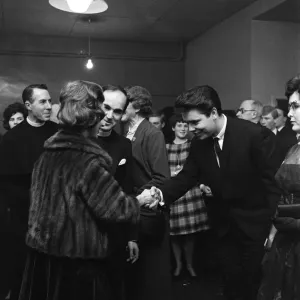 Print of Princess Margaret meeting Cliff Richard at Club 59 Print of Princess Margaret meeting Cliff Richard at Club 59
