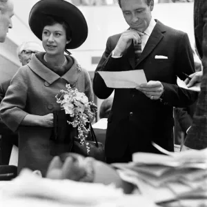 Princess Margaret and Antony Armstrong-Jones at Birmingham Print, 1965