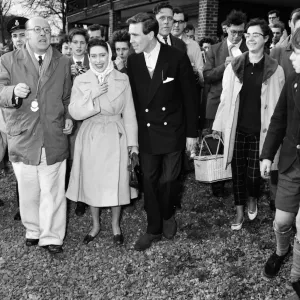 Princess Margaret and her fiance Antony Armstrong-Jones attend the Oxford v Cambridge Princess Margaret and her fiance Antony Armstrong-Jones attend the Oxford v Cambridge