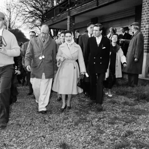 Princess Margaret and her fiance Antony Armstrong-Jones attend the Oxford v Cambridge Princess Margaret and her fiance Antony Armstrong-Jones attend the Oxford v Cambridge