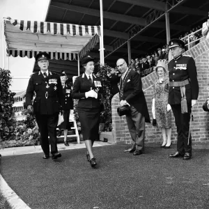 Princess Margaret Inspecting St John Ambulance Cadets Print