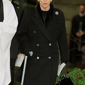 Princess Margaret leaves St. Pauls in November 1999
