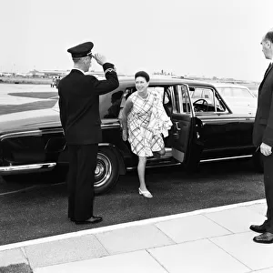 Princess Margaret leaving LAP to go to Sardinia with the Aga Kahn