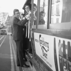 Princess Margaret and Lord Snowdon ride a tram in San Francisco during their visit to Princess Margaret and Lord Snowdon ride a tram in San Francisco during their visit to