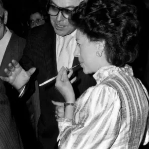 Princess Margaret Smoking Print, 2nd April 1985