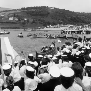 Princess Margaret visits Britannia Royal Naval College, Dartmouth. 29th July 1960 Princess Margaret visits Britannia Royal Naval College, Dartmouth. 29th July 1960