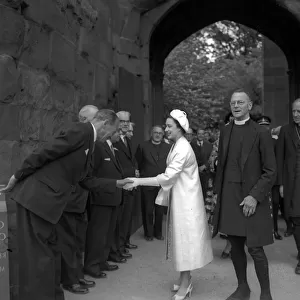 Princess Margaret visits Coventry 6th June 1957. The Princess