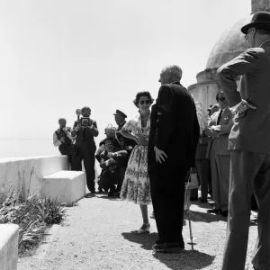 Princess Margaret visits the Duke of Palmelas estate, Portugal Princess Margaret visits the Duke of Palmelas estate, Portugal