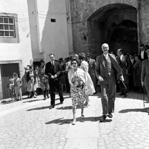 Princess Margaret visits Obidos, Portugal. 9th June 1959 Princess Margaret visits Obidos, Portugal. 9th June 1959