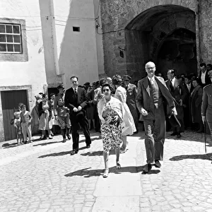Princess Margaret visits Obidos, Portugal. 9th June 1959