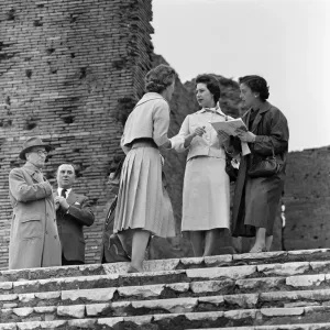 Print of Princess Margaret at Ostia Antica, Rome Print of Princess Margaret at Ostia Antica, Rome