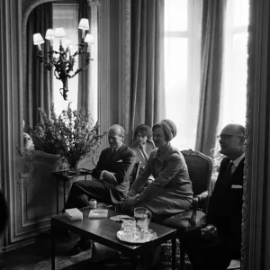 Print of Princess Margrethe in London, May 1965 Print of Princess Margrethe in London, May 1965