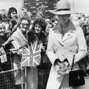 The Princess Royal during a walkabout in Washington. Princess Anne was in Washington to The Princess Royal during a walkabout in Washington. Princess Anne was in Washington to