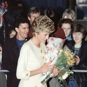 The Princess of Wales, Princess Diana, attends the Help the Aged Tunstall Golden Awards