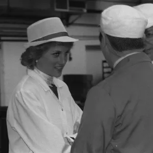 Princess of Wales visits a Pork Pie Factory 28th April 1988 Probably not