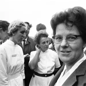 Principle Nursing Officer, Mrs Telford at Birmingham Maternity Hospital Print