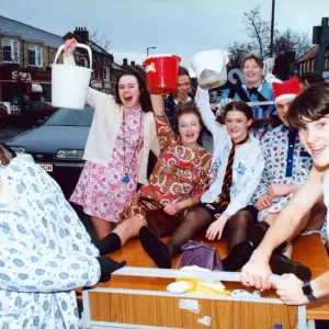 Prior Pursglove students hit the charity road for Children in Need. 20th November 1992