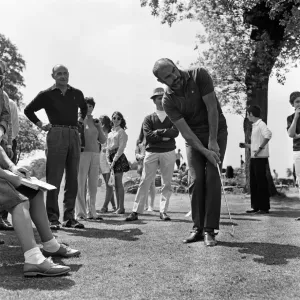 Pro-am Golf tournament held at Dunham Forest Golf Club, Cheshire. Sean Connery
