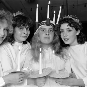 Procession of Lights Print, St Lucia Festival 1988