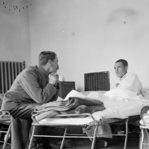 Professer Panes the representitive of the British Foreign Office seen here in hospital in