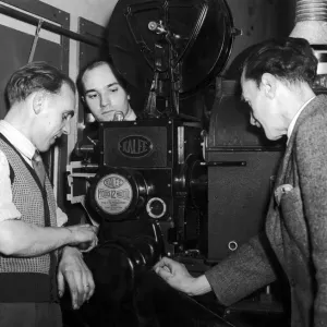 Classic Cinema Projector Room Print, Glasgow 1964