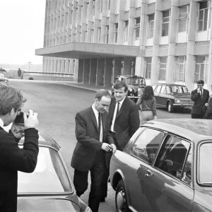 Proud father, Barry Thorns, pictured leaving Birmingham Maternity Hospital Proud father, Barry Thorns, pictured leaving Birmingham Maternity Hospital