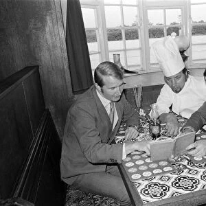 Pub landlords in Appleton Wiske, North Yorkshire, learn Russian. 1972