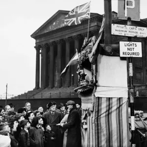 Punch and Judy Theatre, Lime Street, Liverpool 7th January 1957